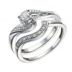 curved wedding ring sets argentium silver 015ct diamond perfect fit bridal set bridal ring free