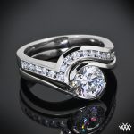 curved wedding ring sets elegant channel set curved diamond rings custom curved channel set download